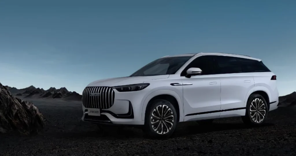 Diseño exterior del nuevo JAECOO 8 SHS